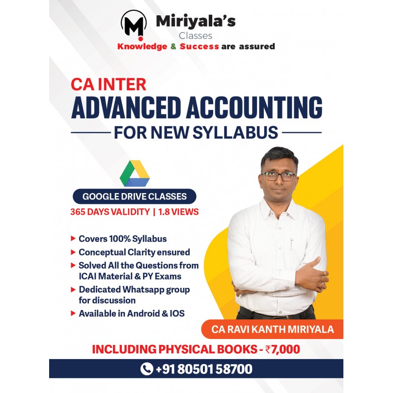 Advanced Accounting CA Inter classes