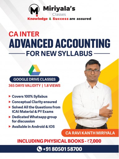 Advanced Accounting CA Inter classes